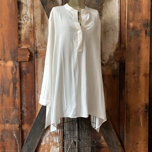Silk tunic blouse